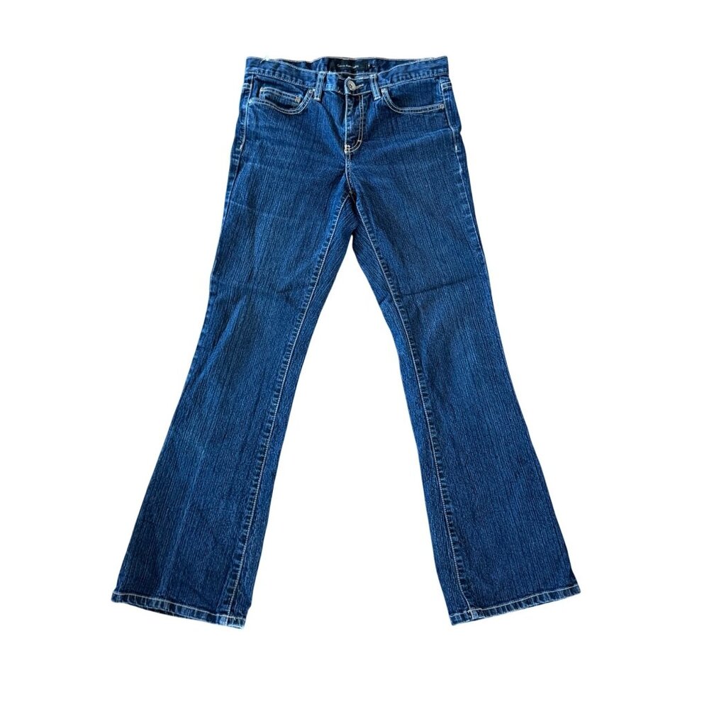 Vintage Y2K Calvin Klein Womens Blue Bootcut Denim Jeans Size 6
